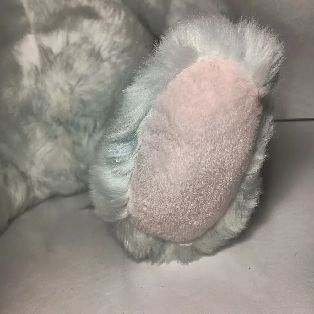 RARE Large 18" Vintage Stuffed Animal Alley Toys R Us Blue Plush Bunny Rabbit - Picture 13 of 16